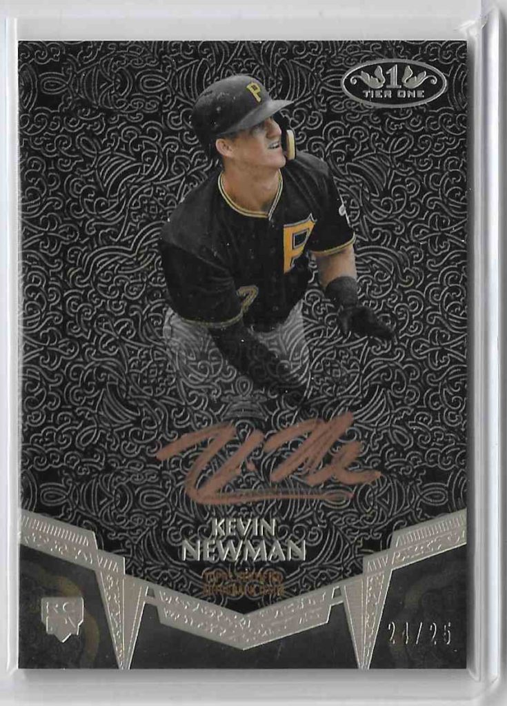 2019 Topps Tier One Break Out Autograph BA-KN Kevin Newman Bronze